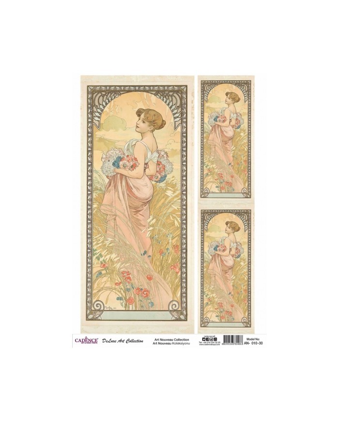 ART NOUVEAU KOLEKSİYONU AN-10 30X42CM