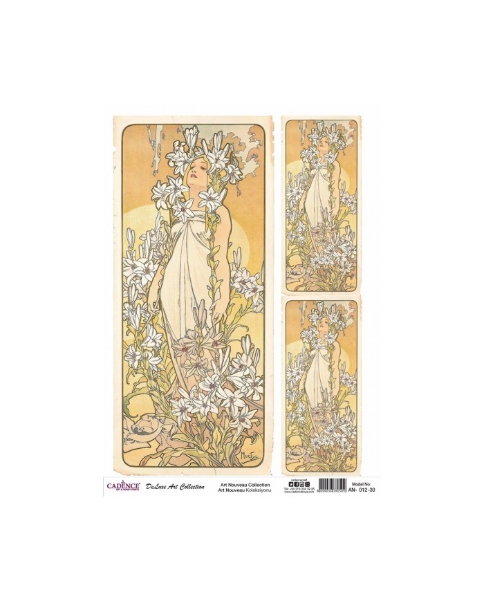 ART NOUVEAU KOLEKSİYONU AN-12 30X42CM