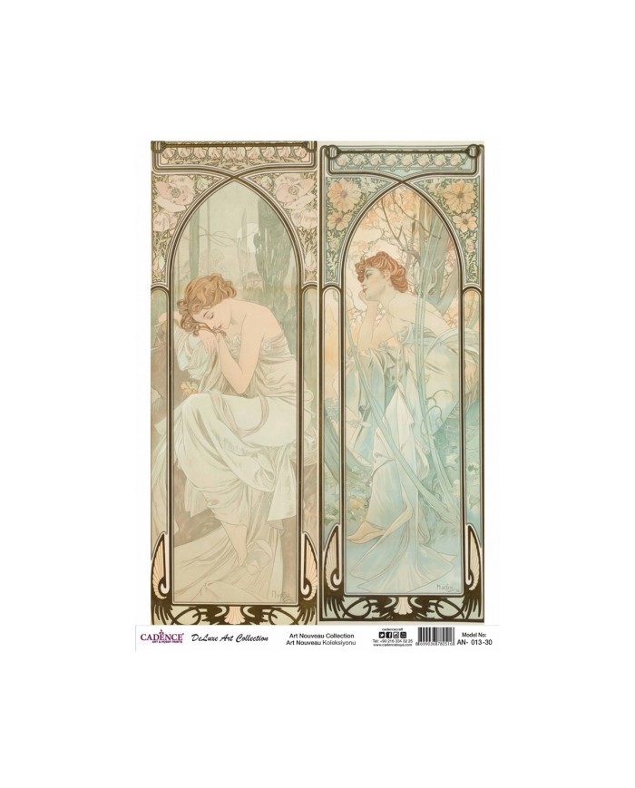 ART NOUVEAU KOLEKSİYONU AN-13 30X42CM