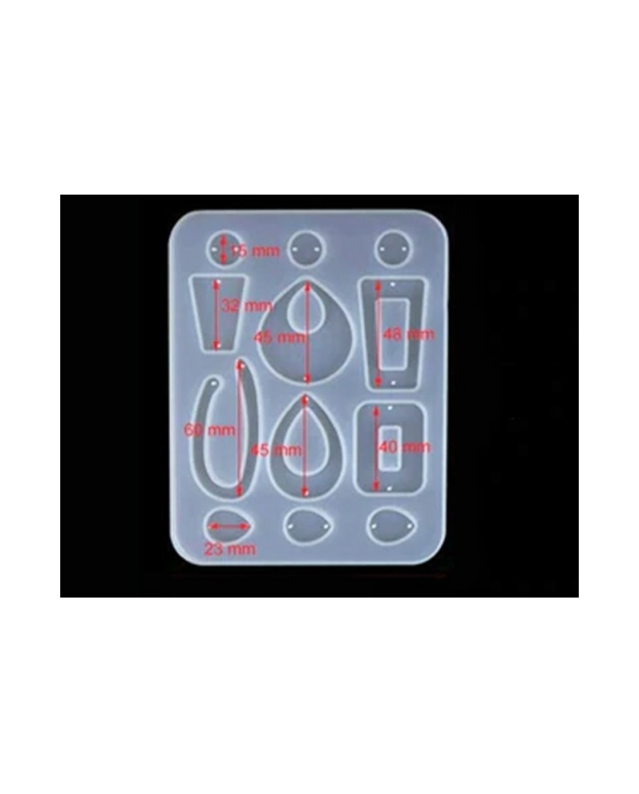 EPOKSİ REÇİNE SİLİKON KALIP - ÇOKLU KÜPE - 211