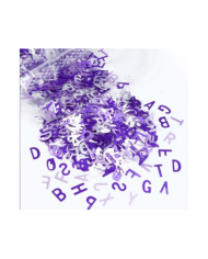 GLİTTER HARF PUL MOR 5 GR