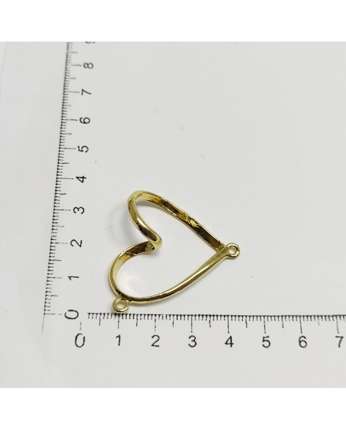 Metal Kolye Ucu - Burgu Kalp