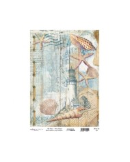 Model 787 Deniz Koleksiyonu Cadence Pirinç Dekopaj Kağıdı 30x42cm