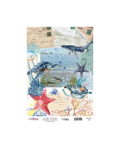 Model 792 Deniz Koleksiyonu Cadence Pirinç Dekopaj Kağıdı 30x42cm