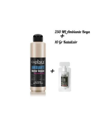 AMBİANTE SUYA DAYANIKLI BOYA METALİK AWM-02 PLATİN 250 ML