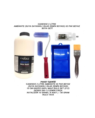 2 LİTRE AMBİANTE 02 PAK BEYAZ SET