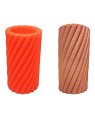 Twister Silindir Silikon Mum Kalıbı M-53