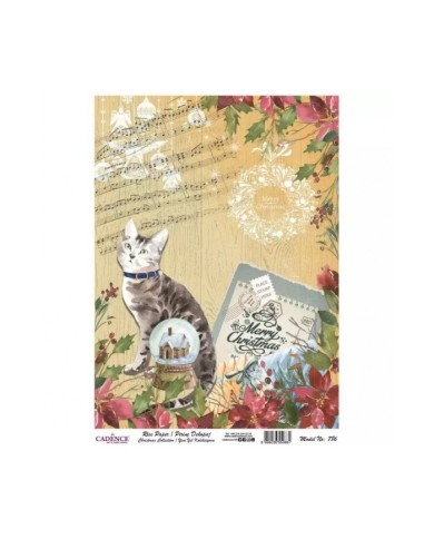 Model 786 Yılbaşı Cadence Pirinç Dekopaj Kağıdı 30x42cm.