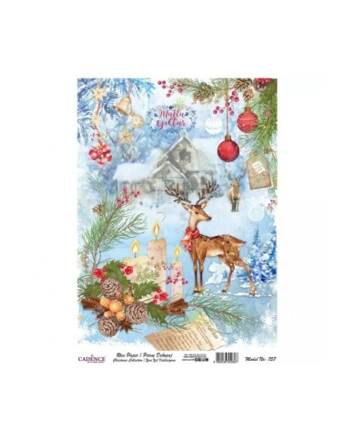 Model 757 Yılbaşı Cadence Pirinç Dekopaj Kağıdı 30x42cm