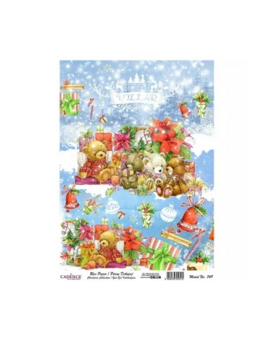 Model 749 Yılbaşı Cadence Pirinç Dekopaj Kağıdı 30x42cm