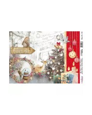 Model 764 Yılbaşı Cadence Pirinç Dekopaj Kağıdı 30x42cm