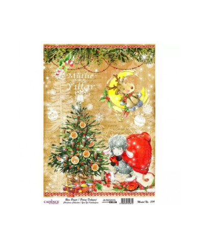 Model 779 Yılbaşı Cadence Pirinç Dekopaj Kağıdı 30x42cm