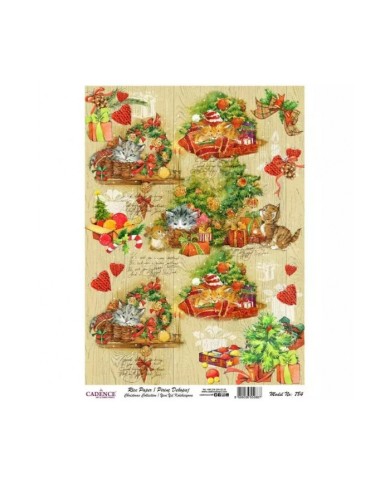 Model 784 Yılbaşı Cadence Pirinç Dekopaj Kağıdı 30x42cm