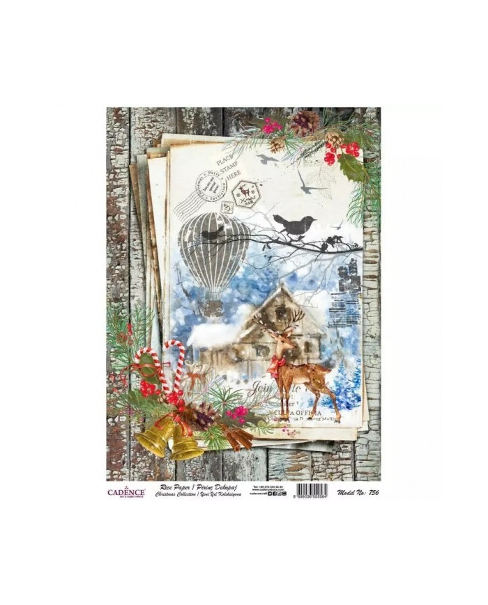 Model 756 Yılbaşı Cadence Pirinç Dekopaj Kağıdı 30x42cm
