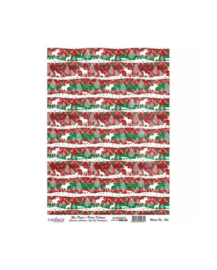 Model 760 Yılbaşı Cadence Pirinç Dekopaj Kağıdı 30x42cm