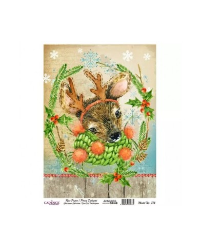 Model 775 Yılbaşı Cadence Pirinç Dekopaj Kağıdı 30x42cm