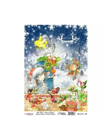 Model 782 Yılbaşı Cadence Pirinç Dekopaj Kağıdı 30x42cm