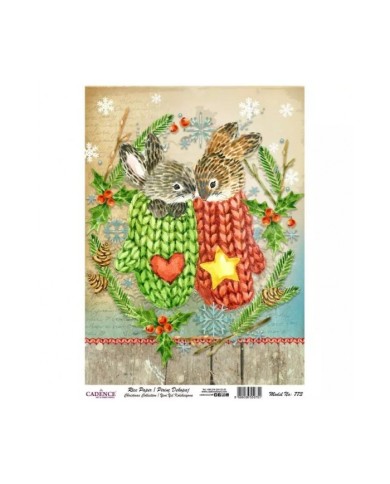 Model 773 Yılbaşı Cadence Pirinç Dekopaj Kağıdı 30x42cm