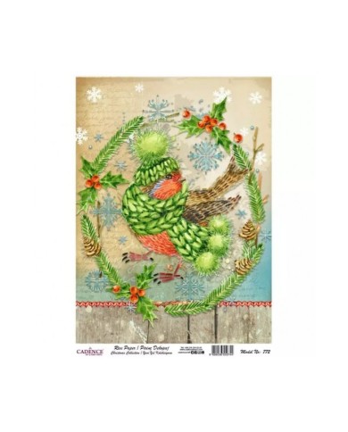 Model 772 Yılbaşı Cadence Pirinç Dekopaj Kağıdı 30x42cm.