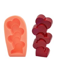 Kalp Balonlar Silikon Mum Kalıbı M-196