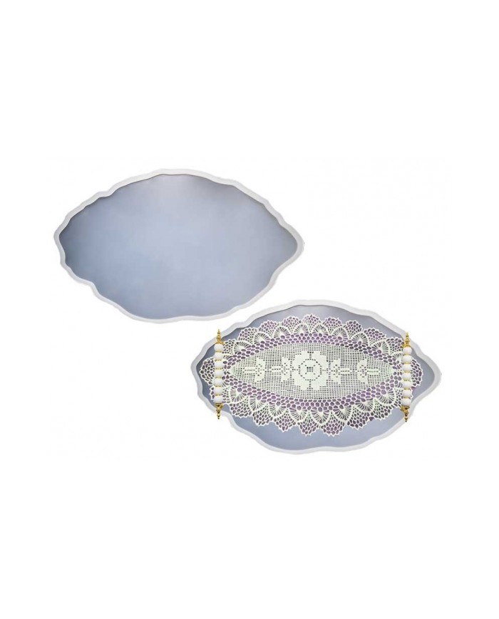 Badem Model Büyük Boy Tepsi Epoksi Reçine Kalıbı EPK-615