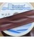 2 cm Biyetex Deri Biye - Bordo - 10 Metre