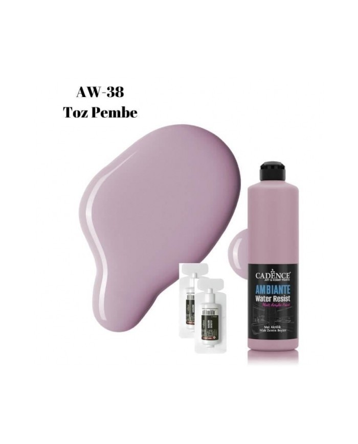 AW38 Toz Pembe Ambiante Islak Zemin Boyası 500ML + Katalizör 20GR