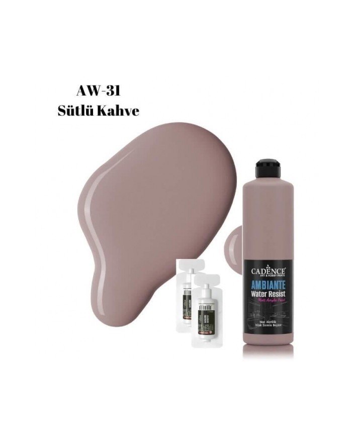 AW31 Sütlü Kahve Ambiante Islak Zemin Boyası 500ML + Katalizör 20GR
