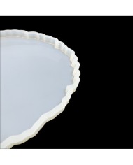 Dalgalı Oval Tepsi Reçine Epoksi Kalıp - T7