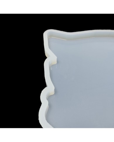 Dalgalı Dikdörtgen Tepsi Reçine Epoksi Kalıp - T8