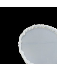 Tırtıklı Yuvarlak Bardak Altı Reçine Epoksi Kalıp - B1