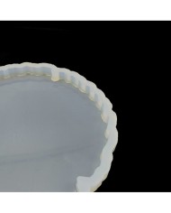 Tırtıklı Yuvarlak Bardak Altı Reçine Epoksi Kalıp - B1