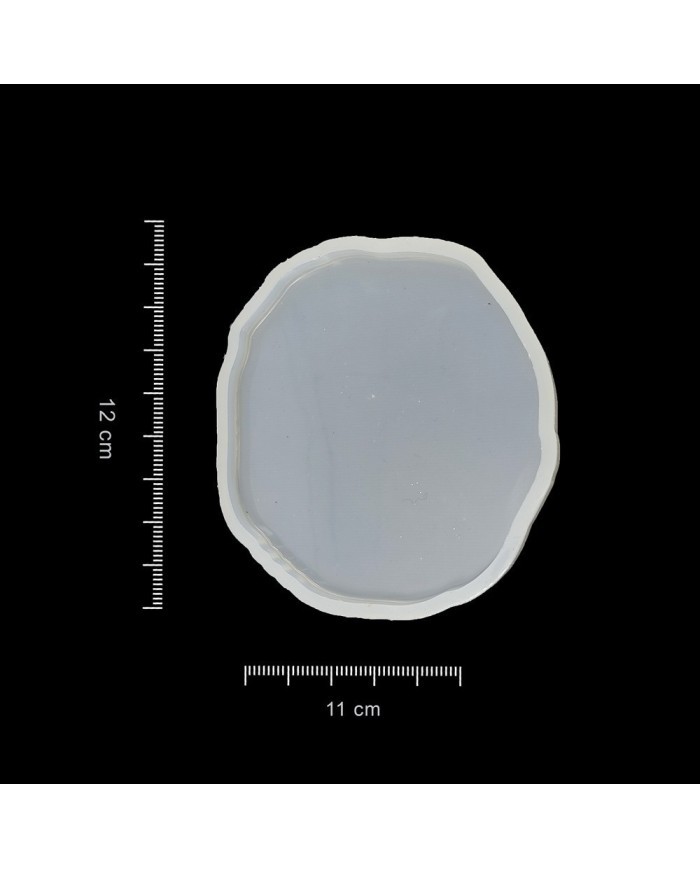 Bardak Altı Reçine Epoksi Kalıp - Dalgalı Oval - B12