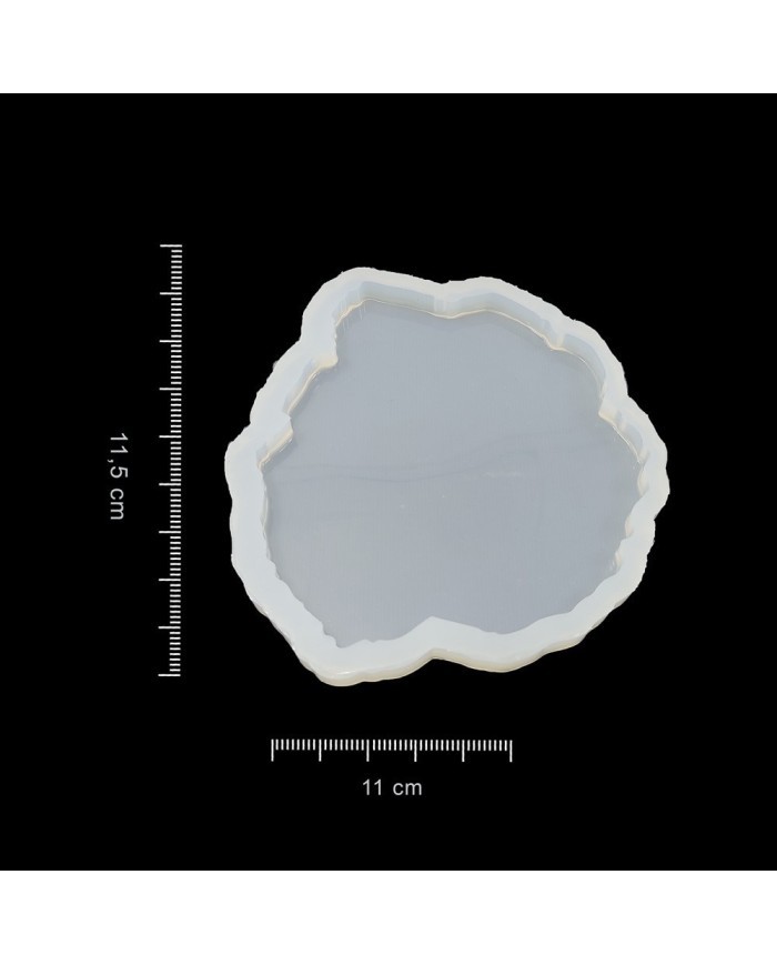 Bardak Altı Reçine Epoksi Kalıp - Dalgalı Yuvarlak - B14