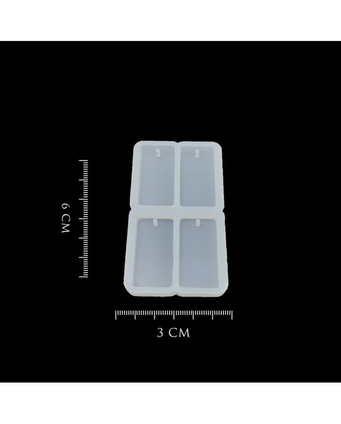 Dörtlü Magent Küçük Takı Epoksi Kalıp - Dikdörtgen - DK2