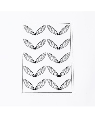 Reçine Epoksi Sticker - Kanat