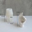 EL Modeli Tealight  Silikon Kalıp Beton Mum  Kod 910B