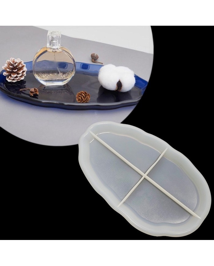 Epoksi ve Beton Silikon Kalıp - Kayık Tabak -Kod:282