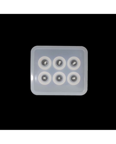 16 mm Yassı Boncuk - Epoksi Silikon Kalıp -Kod:169