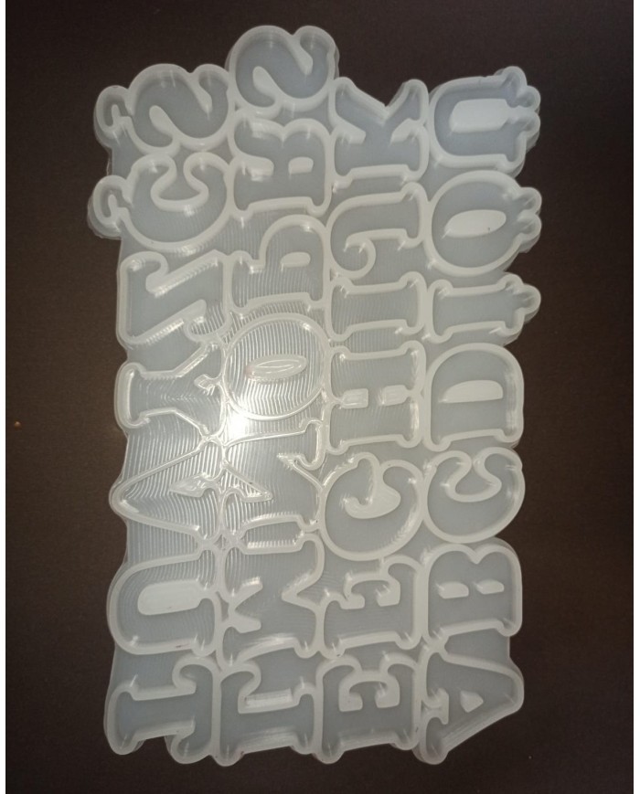 Türkçe Harf Epoksi Reçine Silikon Kalıp- TR