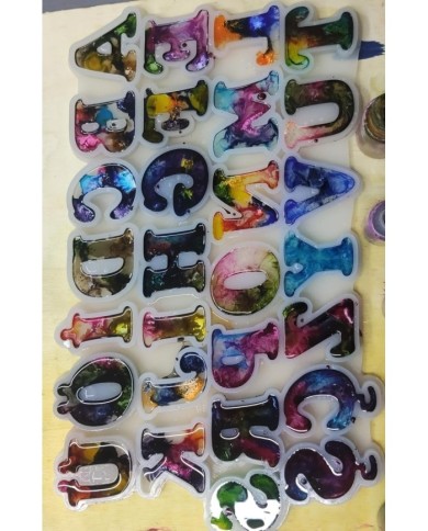 Türkçe Harf Epoksi Reçine Silikon Kalıp- TR