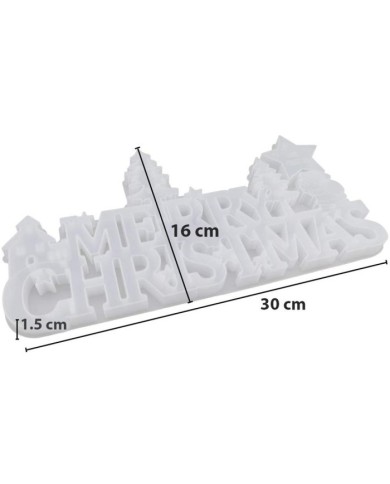 Yılbaşı Epoksi ve Beton Kalıbı  -Kod:298