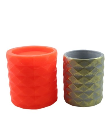 Geometrik Kristal Beton Saksı Silikon Kalıp - 102