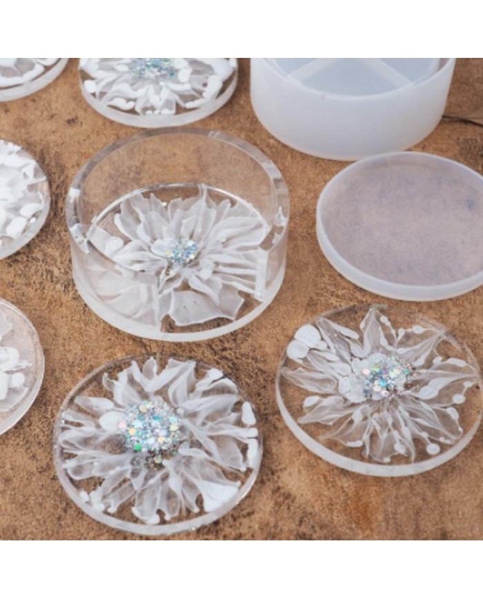 Çay Bahane Bardak Altı- Epoksi ve Beton Kalıbı  -Kod:322