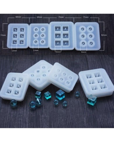 Boncuk Reçine Epoksi Kalıp - Kare - 12 mm -Kod:164