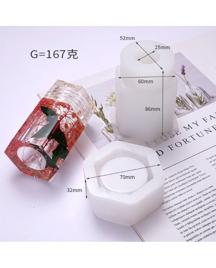 Kapaklı Kavanoz Reçine epoksi Kalıbı -Kod:342