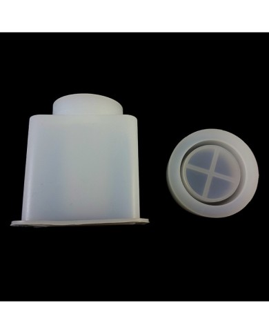 Hava Yapan Kapaklı Kavanoz   Reçine epoksi Kalıp -Kod:343