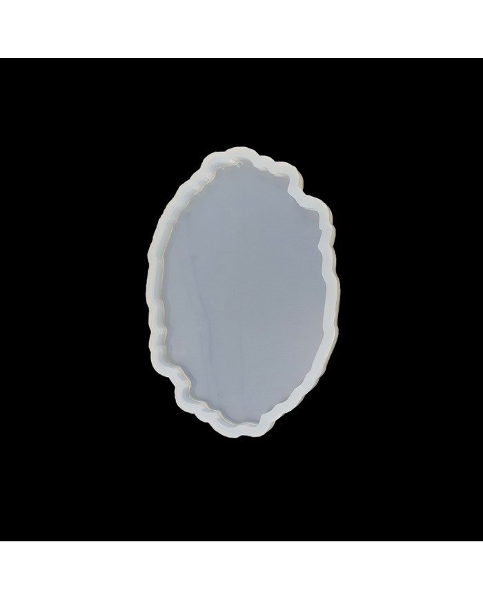 Bardak Altı Reçine Epoksi Kalıp - Oval Dalgalı - B16