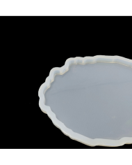 Bardak Altı Reçine Epoksi Kalıp - Oval Dalgalı - B16