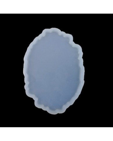 Bardak Altı Reçine Epoksi Kalıp - Oval Dalgalı - B16